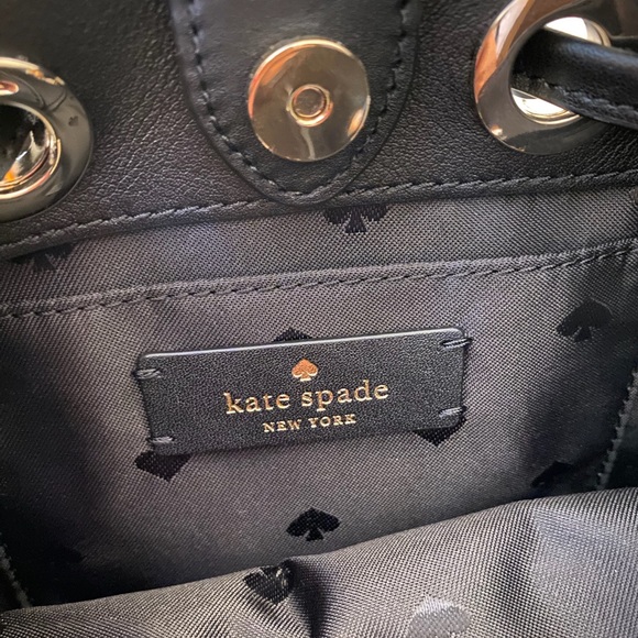 ♠️Kate Spade Natalia Small Quilted Bucket Bag BLK - Picture 8 of 11